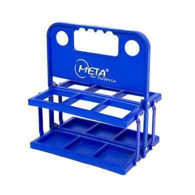 Контейнер пластиковый для бутылок Meta 6 Bottle Carrier Plastic Foldable синий OFSM 2110006250